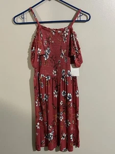 Vestido Para Niña L (12-14) Con Elástico Ajustable De La Cintura Arriba - Picture 1 of 4