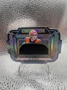 JOE BURROW 2021 OBSIDIAN DIE CUT ECLIPSE ELECTRIC PATCH 060/100 BENGALS Year 2 - Picture 1 of 2