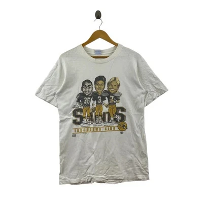 复古 80 年代 1987 年全新 ORLEANS SAINTS Nfl Salem 重印衬衫 AN54982 — 第 1/2 张图片