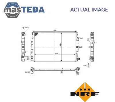 53114 ENGINE COOLING RADIATOR NRF FOR ALFA ROMEO 159,BRERA,SPIDER 2.0 JTDM 2L - Image 1 of 4