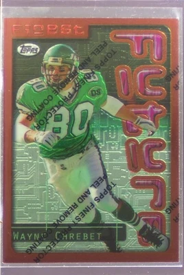 1996 Topps Finest Wayne Chrebet #76 Jets - Image 1 of 2