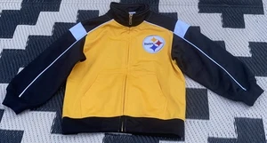 NFL Team Apparel Pittsburgh Steelers Coat Jacket Kids Full Zipper Sz 3T EUC - Picture 1 of 8