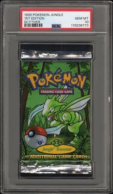 Набор бустеров Pokemon WOTC 1999 Jungle 1-е издание Scyther Art *6773 PSA 10 - Изображение 1 из 2