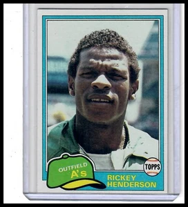 1981 Topps #261 Rickey Henderson Oakland Athletics - Imagen 1 de 2