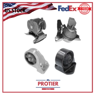 Juego de 4 piezas de montaje de motor y transmisión para Hyundai Santa Fe 2001-2006 2,7 L tracción delantera Foto 1 de 4
