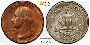 ER323 1978 25C Washington Quarter -- Missing Obverse Clad Layer. PCGS MS61 - Picture 1 of 4