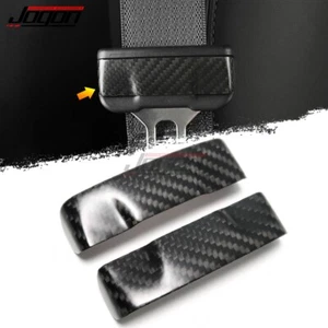 Borde decorativo hebilla de seguridad de asiento de carbono mate para Tesla Model 3 2017-23 modelo Y 21+ - Imagen 1 de 9