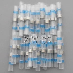 50pcs 16-14 AWG Solder Sleeve Heat Shrink Butt Wire Splice Connector Waterproof - Picture 1 of 2