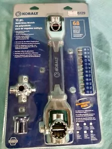 KOBALT 15 Piece Multi-drive Wrench & 68 Different Fasteners #0105129 New - Picture 1 of 8