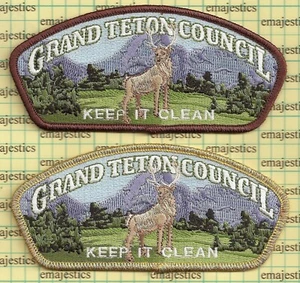 BSA CSP'S GRAND TETON Council mantenerlo limpio sa-227.228 juego de 2 como nuevo - Imagen 1 de 1