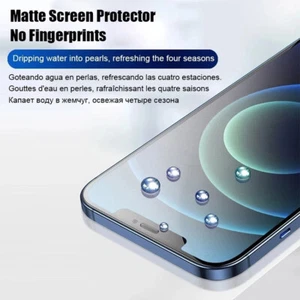 3Pcs Matte Hydrogel Film For iPhone 15 14 13 12 Pro Max XR XS Screen Protector - Picture 1 of 16