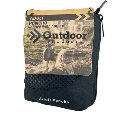 Poncho para adultos Outdoor Products con bolsa de almacenamiento resistente al agua nuevo con etiquetas Foto 1 de 4