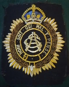 WW1 Army Service Corps Cloth Embroidered Crest For Framing Etc. - Picture 1 of 3