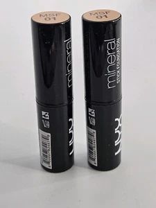 Lot of 2 NYX Mineral Stick Foundation Fair - Picture 1 of 3