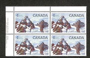 Canada 1984 $1 Glacier National Park #934 Upper Left Plate Block Mint NH - Picture 1 of 1