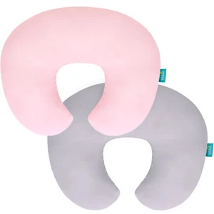 Nursing Pillow Cover Breastfeeding for Boppy Pillow Safely Zipper Soft 2 Pack - Picture 1 of 21