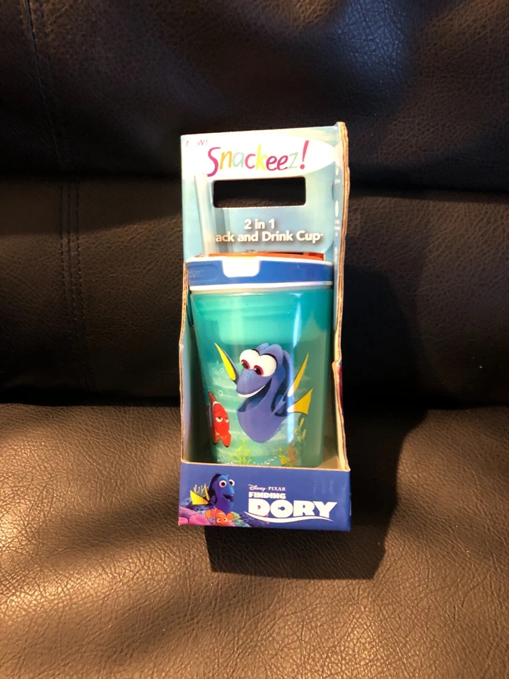 Disney Pixar Dory Snackeez 2 In 1 Snack and Drink Cup  new - Image 1 of 1