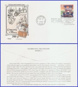 USA3 #3182a U/A Artmaster FDC 1900 Ford Modell - Bild 1 von 1