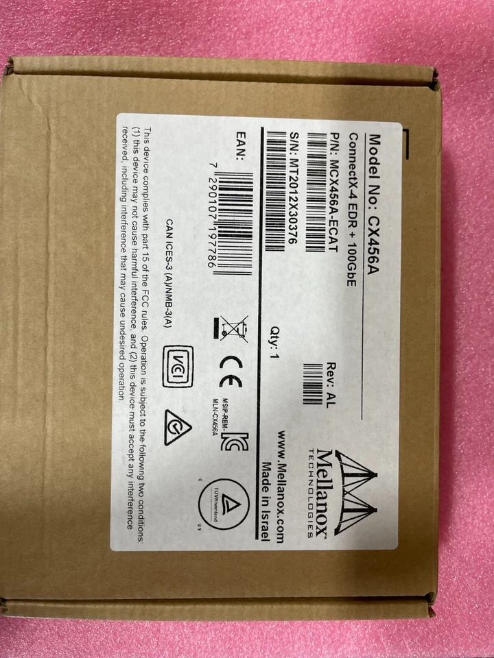 MELLANOX MCX456A-ECAT 2x 100GB QSFP VPI NETWORK ADAPTER - Image 1 of 1