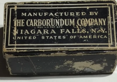 Piedras de rueda montadas de afilado de carborundo de aloxita de colección en su mayoría sin usar raras Foto 1 de 4