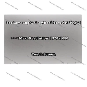 13.3" Samsung NP730QCJ NP730QCJ-K02US FHD LCD Screen Touch Assembly Top Display - Picture 1 of 9