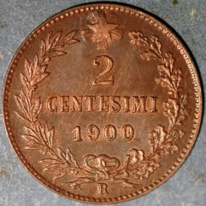 Italy 2 Centesimi 1900 Umberto I KM# 30 - Picture 1 of 2