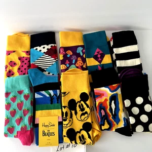 NEU Original Happy Socken 10 Paar mehrfarbig Herren Schuhgröße 8-12/Herrensockengröße 10-13 - Bild 1 von 6