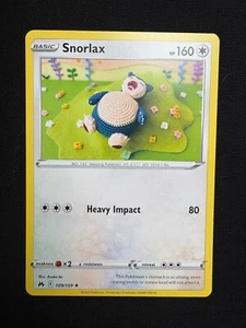Snorlax 109/159 Rare LP - Pokemon TCG Sword & Shield Crown Zenith CRZ - Picture 1 of 3