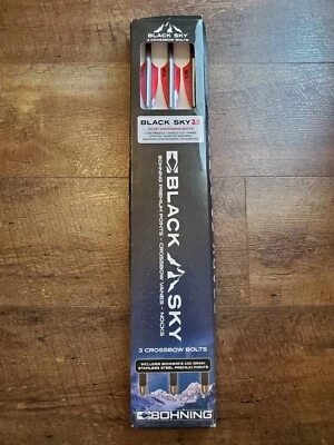 Parafusos de caça Bohning Archery Black Sky 3.0 20" besta pacote com 3 100 pontos de grão - Imagem 1 de 3