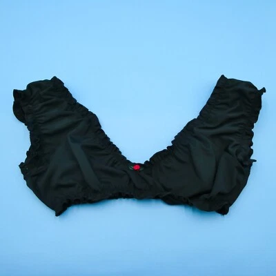 Top de bikini rosa con volantes y hombros descubiertos con volantes XS ROSK by Frankies Foto 1 de 4