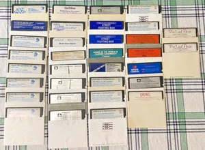 Lot (33) Vintage Computer 5.25" Floppy Disk Games Pac Man, Street Fighting Man - Afbeelding 1 van 14