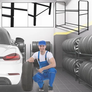 Reifenregal Reifenständer Werkstattregal Werkstatt Regal Lagerregal für 8 Reifen - Bild 1 von 13