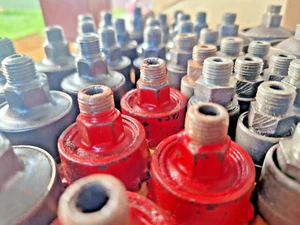 Antik Staufferbuchse Alte Fettbüchse Schmierstoffgeber ori. D.B.G.M Werkzeug DDR - Bild 1 von 8