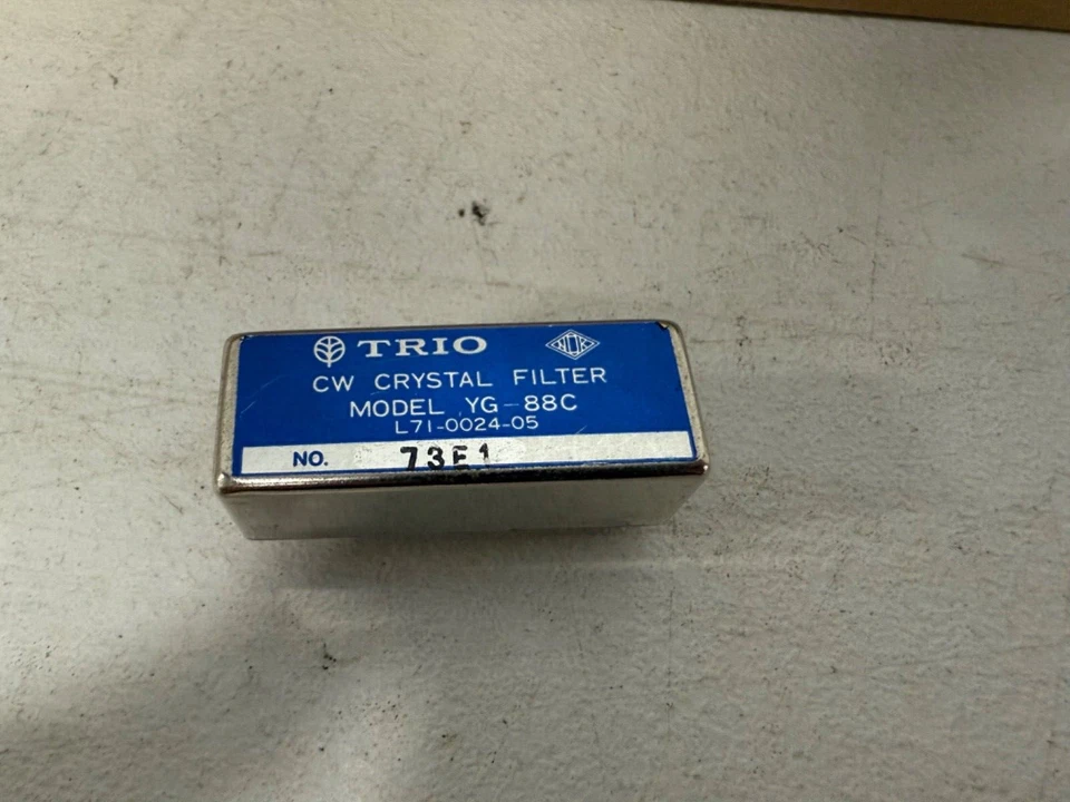 FILTRO DE CRISTAL KENWOOD TRIO YG-88C CW L71-0024-05 para transceptor de radioaficionado Foto 1 de 4