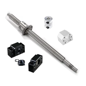 Vite a sfera 700 mm SFU1605 700 mm vite a sfera RM1605 700 mm con dado a sfera + 1 set BK1 - Foto 1 di 12