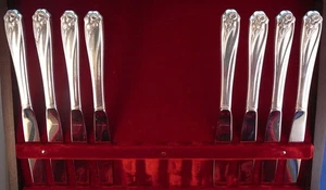 Vintage 1847 Rogers Bros NARZISSE International Silber Teller Tafelmesser - Bild 1 von 3