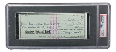Stan Musial St. Louis Cardinals Signed  Bank Check PSA/DNA 85025602 - Image 1 of 4