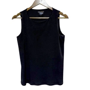 Eva Varro Top Damen S schwarz ärmellos Stretch Strick gefüttert Karriere Basic Capsule - Bild 1 von 8