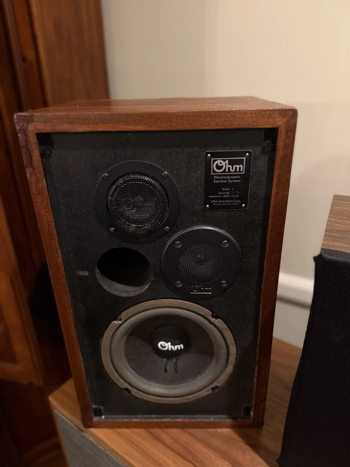 Vintage OHM Model L Speakers Pair. LEGENDARY speakers!!! Great bass - Image 1 of 4