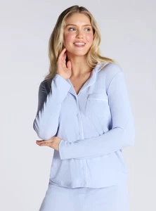 Boux Avenue Pyjama Top Women's Ribbed Soft Modal Long Sleeve Luxury Nightwear - Picture 1 of 70