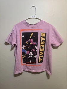 Vintage 90’s Strike Four Baseball T-Shirt Single Stitched Women’s Medium - Bild 1 von 6