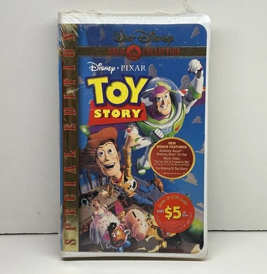 Toy Story - New Sealed! VHS 1997 Disney Pixar Gold Video Tape Special Edition - Image 1 of 4