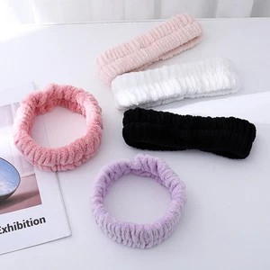 Plush Hair Band Cosmetic Makeup Washing Face Shower Spa Elastic Hair Hoop༝ - Picture 1 of 5