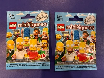 2x Minifiguras Lego 71005 Los Simpson Serie 1 Bolsa Ciega Sellada Aleatoria Foto 1 de 2