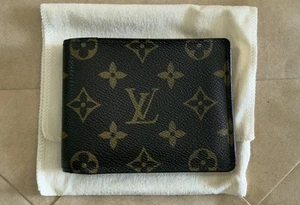 LOUIS VUITTON Monogram Canvas Leather Multiple Bifold Wallet - Picture 1 of 11