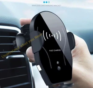 Chargeur voiture sans fil à serrage automatique Mikikin - Noir - Photo 1 sur 6