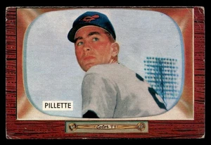Duane Pillette 1955 Bowman Card #244 Baltimore Orioles (Back Crease) - Picture 1 of 2