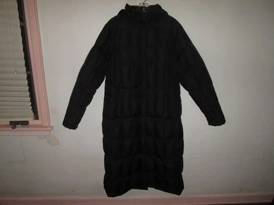Women's THE NORTH FACE Black Puffer Coat Goose Down Insulated Long w/ Hood ~ XL - Image 1 of 4