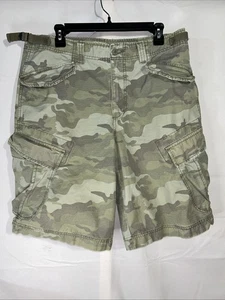 Cargo Supply Cargo Shorts Mens 34 Camouflage Flat Front Cargo Pockets Cotton - Picture 1 of 10