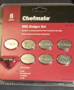 New Set of BBQ Grilling Accessories/Badge Set & Metal Bowl with Silicone Brush - Picture 1 of 6